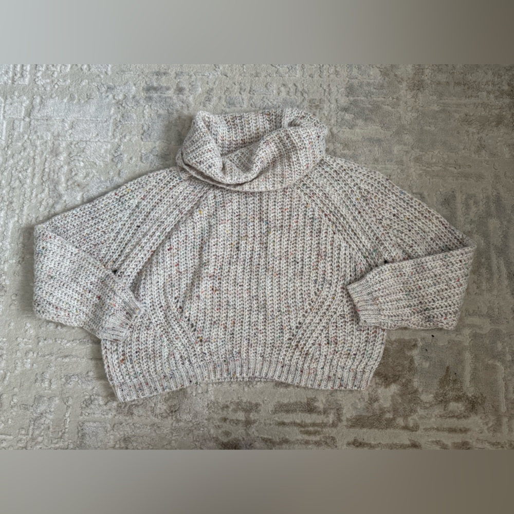 Cozy Cream/Rainbow Knit Sweater